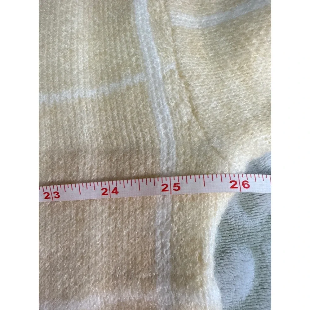 Andree by Unit Cream White Windowpane Grid Turtleneck 2XL, Soft, minimalist, NWT - Picture 6 of 11